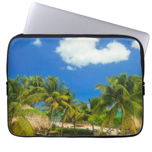 Tropical beach resort, Belize Laptop Sleeve