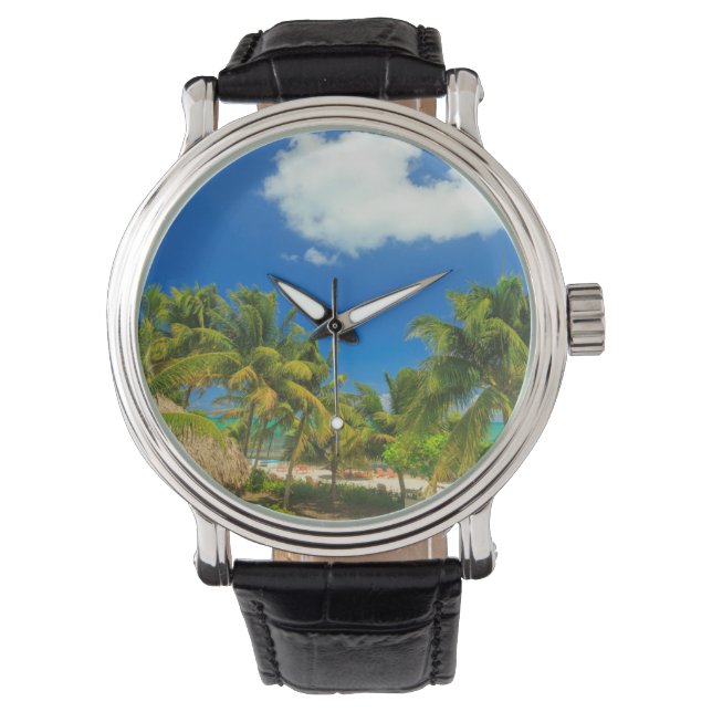 Tropical beach resort, Belize Watch (Front)