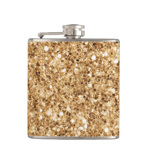 Tropical Beach Sand faux Glitter Flask