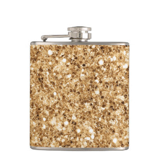 Tropical Beach Sand faux Glitter Flask