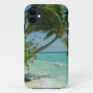 Tropical Beach Sand Sun Water Ocean Waves Surf Art iPhone 11 Case