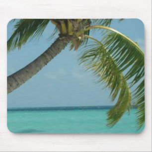 Tropical Beach Sand Sun Water Ocean Waves Surf Art Mouse Pad