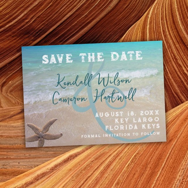 Tropical Beach Save the Date Invitation (Creator Uploaded)