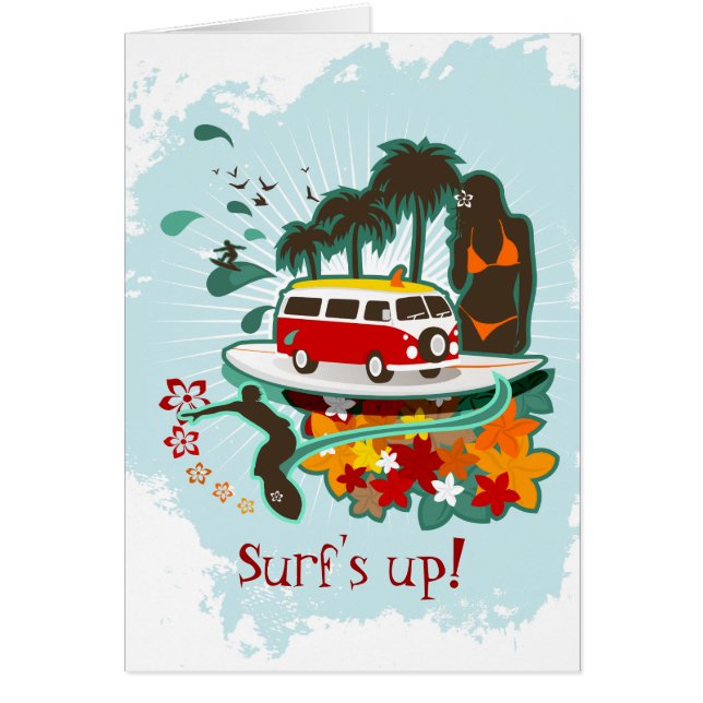 Tropical Beach Scene (Front)