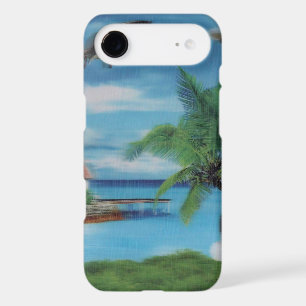Tropical Beach Scene Art Print