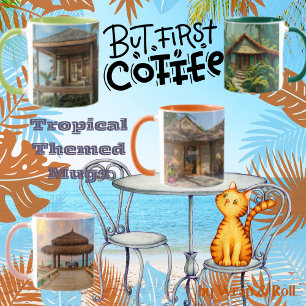 Tropical Beach Scene Mug