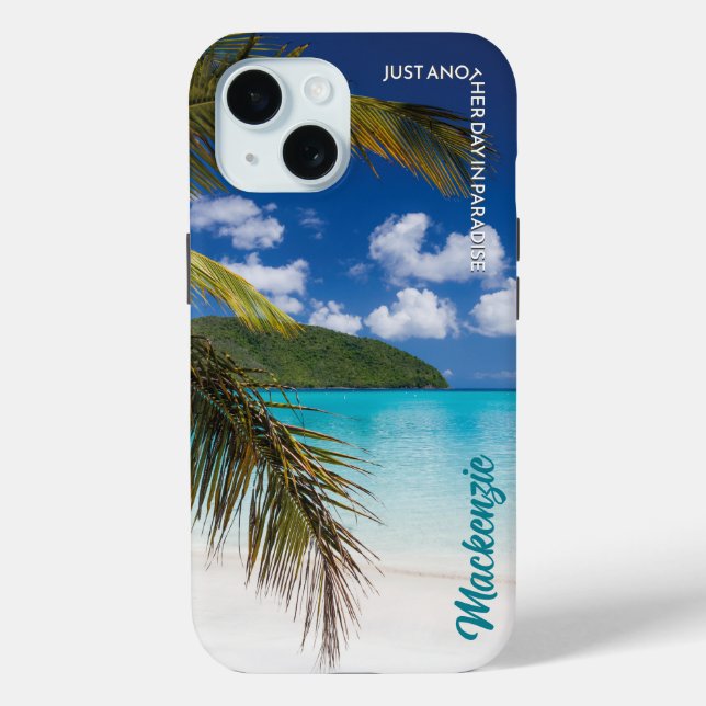Tropical Beach Scene Paradise Case-Mate iPhone Case (Back)