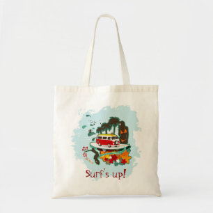 Tropical Beach Scene Tote Bag