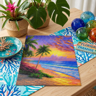 Tropical Beach Scenery Jigsaw Puzzle