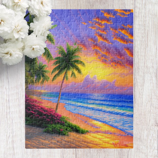 Tropical Beach Scenery Jigsaw Puzzle (Creator Uploaded)