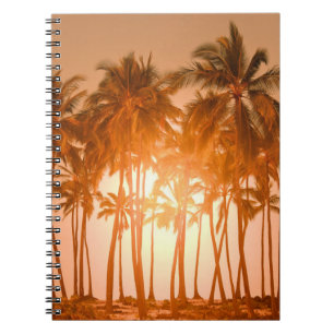 Tropical beach: scenic natural view notebook