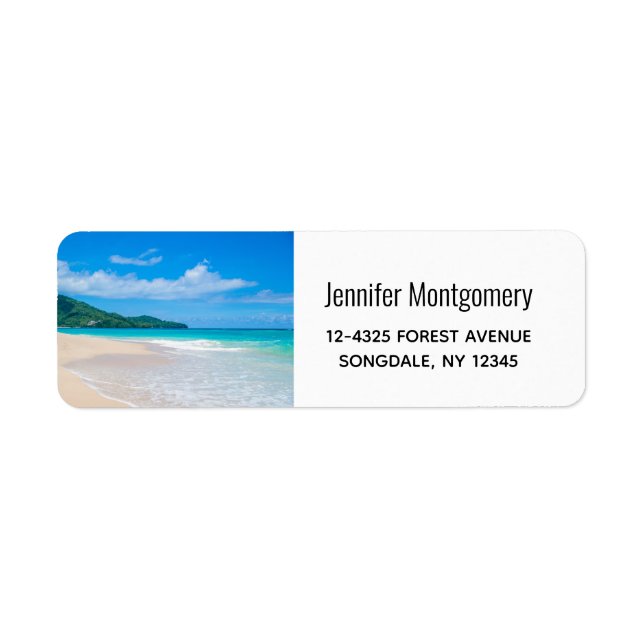 Tropical Beach Scenic Photo (Front)