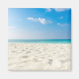 Tropical Beach Sea Sand Sky & Summer Day Magnet
