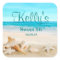 Tropical Beach Sea Shell Sweet 16 Favour Labels