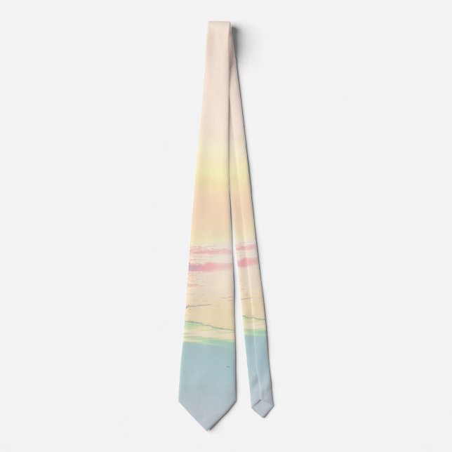 Tropical Beach Sea Sun Colourful Summer Tie (Front)