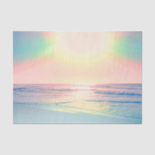 Tropical Beach Sea Sun Colourful Summer Tissue Paper