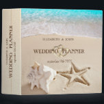 Tropical Beach,Seastar,Seashell Binder<br><div class="desc">Beach wedding planner.</div>