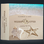 Tropical Beach,Seastar,Seashell Binder<br><div class="desc">Beach wedding planner.</div>