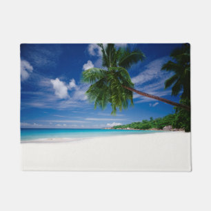 Tropical Beach   Seychelles Doormat