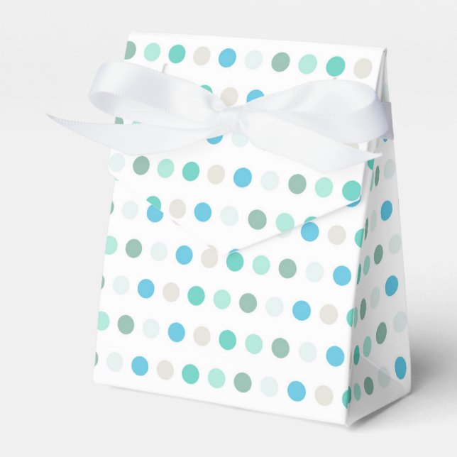 Tropical Beach Shell Favour Gift Bag Favor Box (Front Side)
