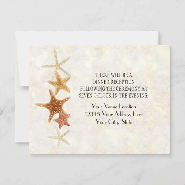 Tropical Beach Shells Starfish Nautilus Summer Invitation (Front)