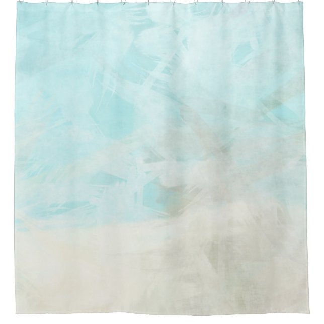 Tropical Beach Shower Curtain (Front)