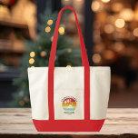 Tropical Beach Summer Vacation Beach Cruise Custom Tote Bag<br><div class="desc">Going on a family cruise vacation? Customize these camping retro designs for the whole family by adding your family name or custom text, and year of the adventure. I hope it’s not just about the cool design that caught your eye but the fact you’ll never find it in a department...</div>