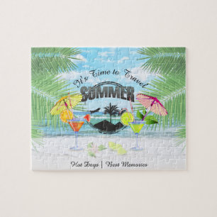 Tropical Beach, Summer Vacation Personalized Jigsaw Puzzle