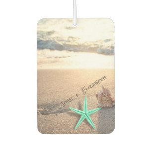 Tropical Beach,Sunset,Seashells Air Freshener