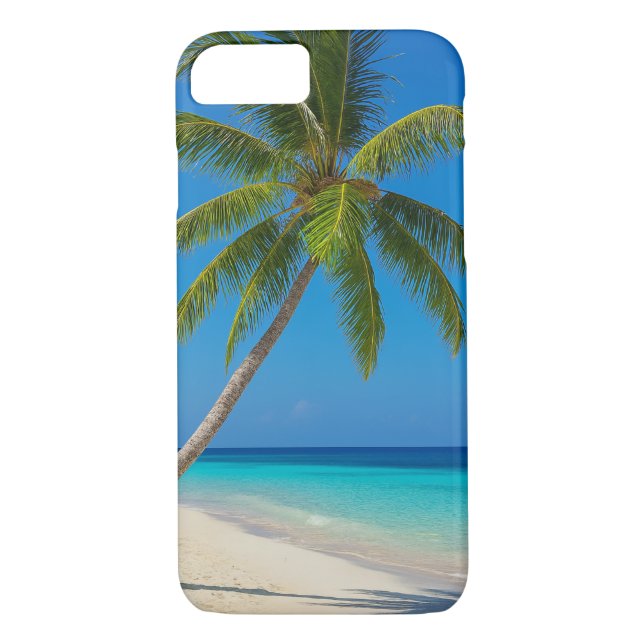 Tropical Beach turquoise water white sand Case-Mate iPhone Case (Back)
