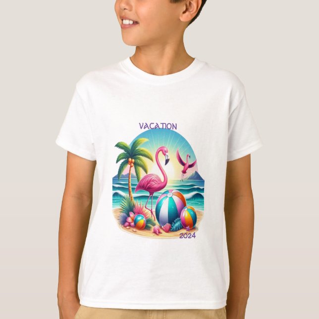 Tropical Beach Vacation 2024 Matching Shirts  (Front)