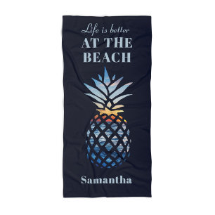 Tropical Beach Vacation Matching Family Custom Beach Towel
