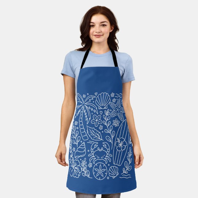 Tropical Beach Vibes  Apron (Worn)
