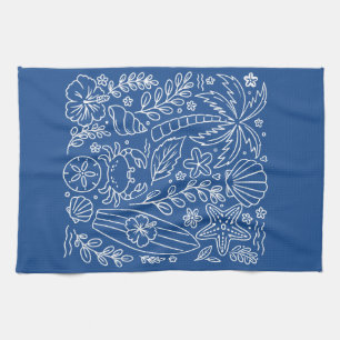 Tropical Beach Vibes Kitchen Towel