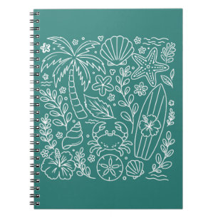 Tropical Beach Vibes Notebook