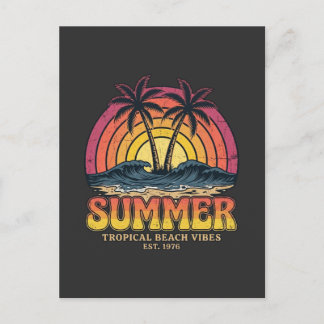 Tropical Beach Vibes - summer holiday vacation Postcard