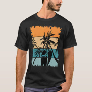 Tropical Beach Vintage Retro Style 70s 80s Palm Tr T-Shirt