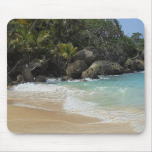Tropical Beach Waves Elegant Modern Template Mouse Pad