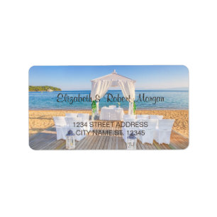 Tropical Beach Wedding Arbor Mariage Étiquette