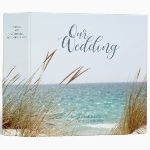 Tropical Beach Wedding Planner Photo Binder