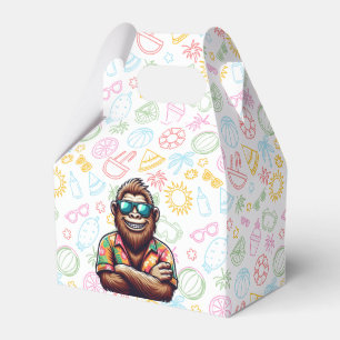 Tropical/beach yeti/bigfoot favor box