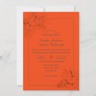 Tropical Beache Boho Summer Wedding Invitation