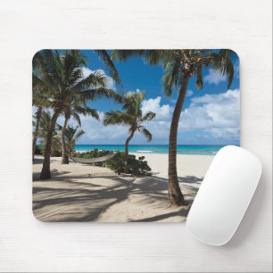 Tropical Beaches   Anguilla Beach, Palm Tree Mouse Pad