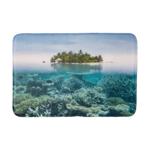 Tropical Beaches Ari Atoll Maldives Bath Mat
