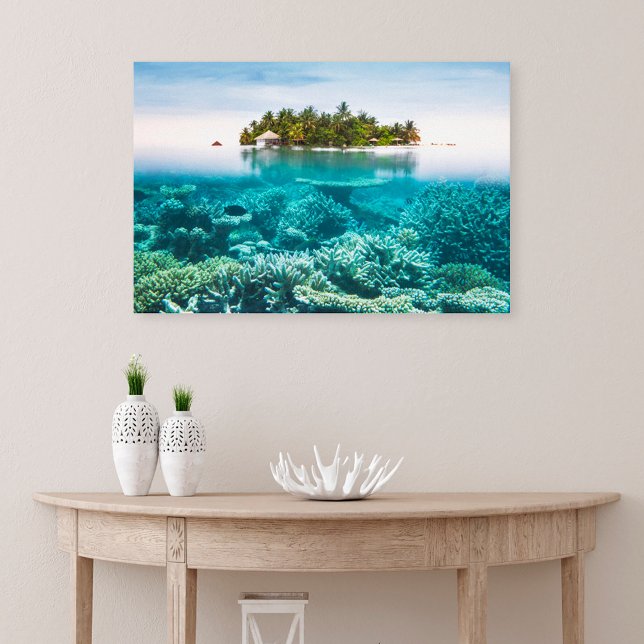 Tropical Beaches | Ari Atoll Maldives Canvas Print (Creator Uploaded)