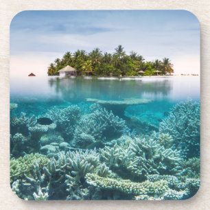 Tropical Beaches Ari Atoll Maldives Coaster