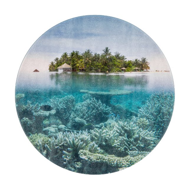 Tropical Beaches | Ari Atoll Maldives Cutting Board (Front)