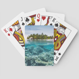Tropical Beaches   Ari Atoll Maldives Playing Cards