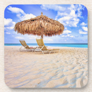 Tropical Beaches   Aruba Sandy Beach Coaster
