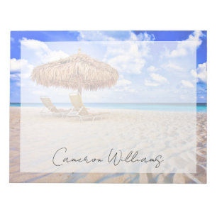 Tropical Beaches   Aruba Sandy Beach Notepad
